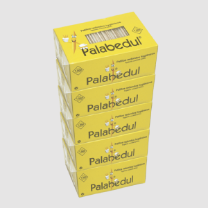 Imagen miniatura Palillo redondo enfundado en celofán - 50 cajas de 1000 palillos