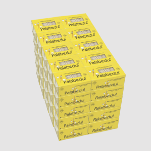 Imagen miniatura Palillo redondo enfundado en celofán - 50 cajas de 1000 palillos