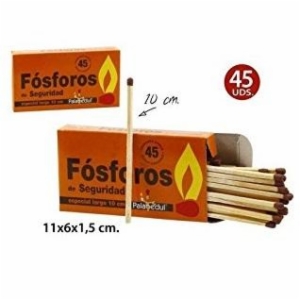 Imagen miniatura Fósforos barbacoa - 10cm 112x60x18 c-120