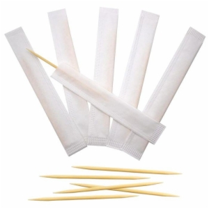 Imagen miniatura Palillo Redondo Enfundado en papel - 50 cajas de 1000 palillos