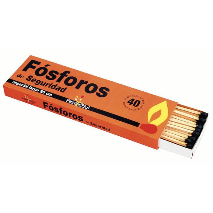 Imagen  Fósforos barbacoa 20cm 210x62x12 C-60.